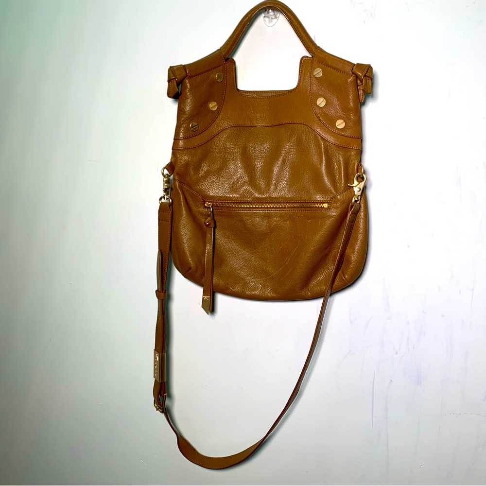 Foley + Corinna Disco Convertible Cross-Body Bag brown leather